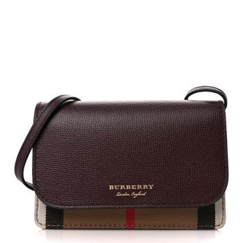 BURBERRY Grained Calfskin House Check Tartan Mix 